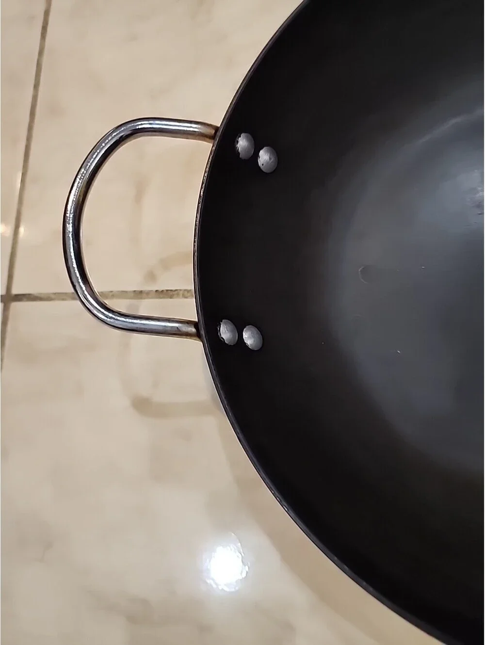 11.50Inch Carbon Steel Flat Bottom Wok SEASONED and Ready to Enjoy